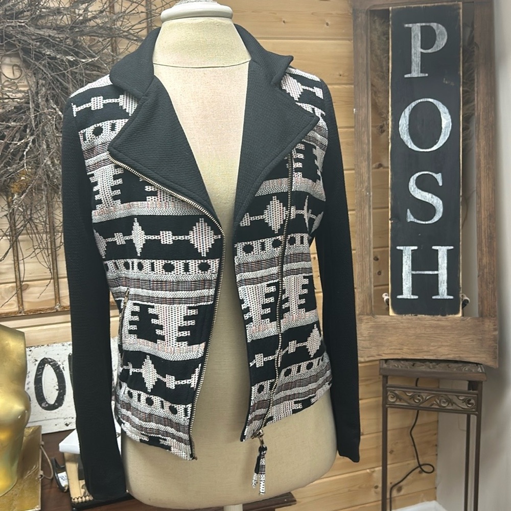 Bomber style jacket/sweater